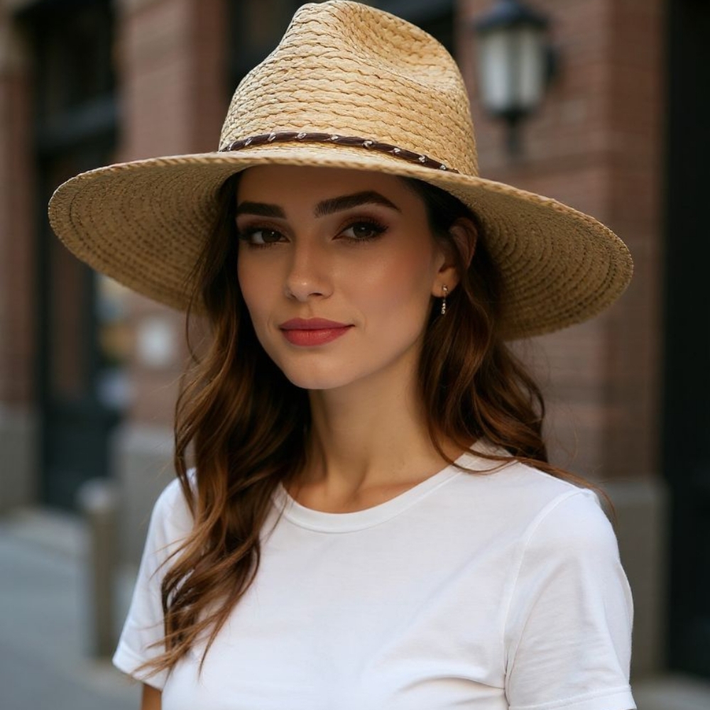 Goodfellow & Co Tan Straw Hat for Women SIZE L/XL - Picture 1 of 9